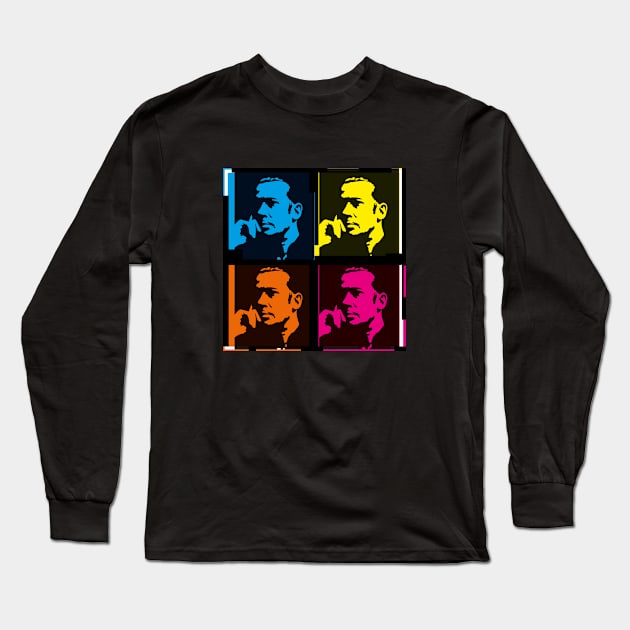 Edward Estlin (E E) Cummings - colourful, pop art style design Long Sleeve T-Shirt by CliffordHayes